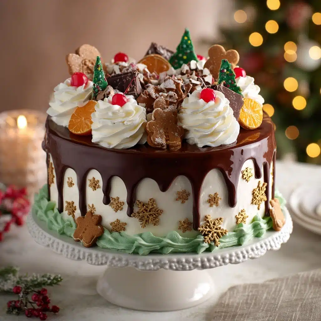 Festive Chocolate Orange Christmas Cake Recipe