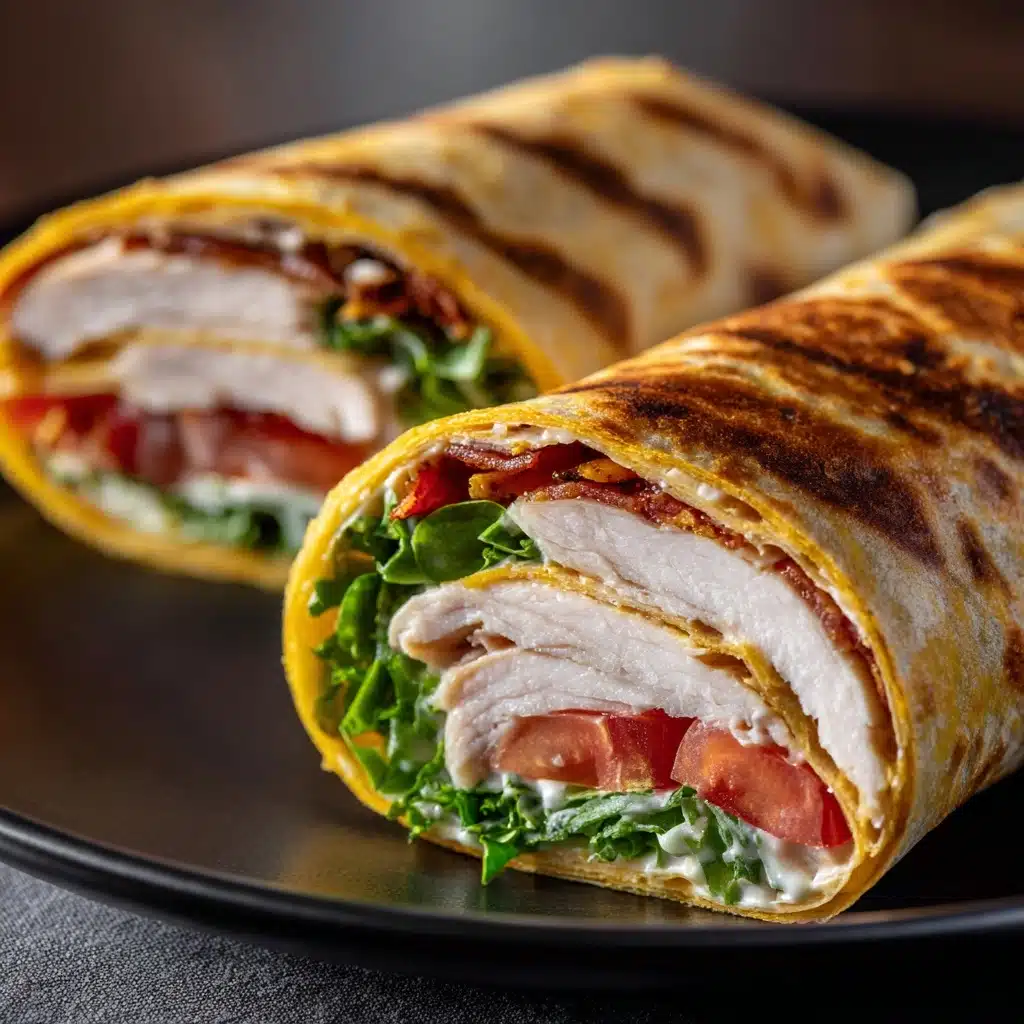 Turkey Ranch Club Wraps Recipe - Recipe Image