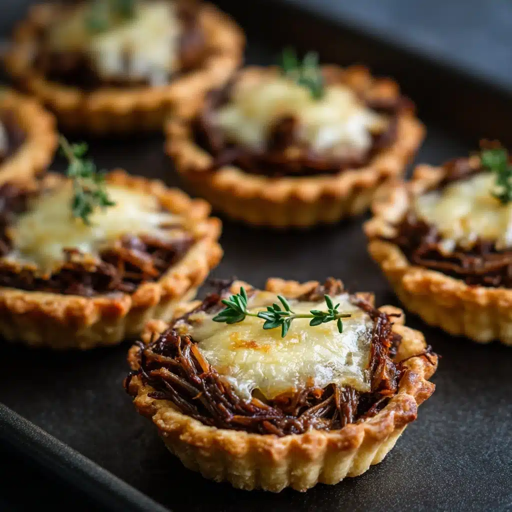 Mini Roasted Beef and Gruyère Savory Tarts Recipe - Recipe Image