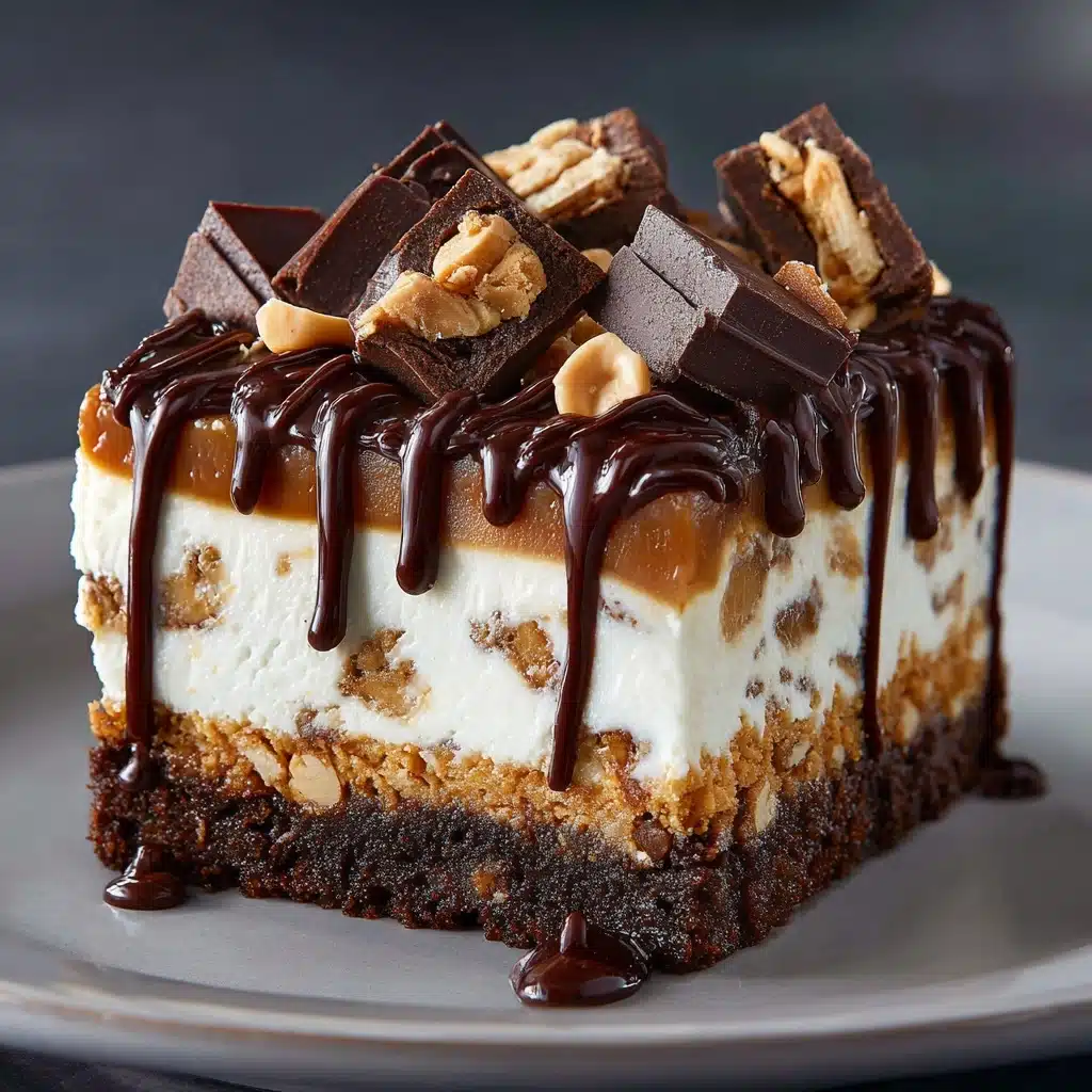 Butterfinger Candy Bar Poke Cake Recipe - Recipe Image