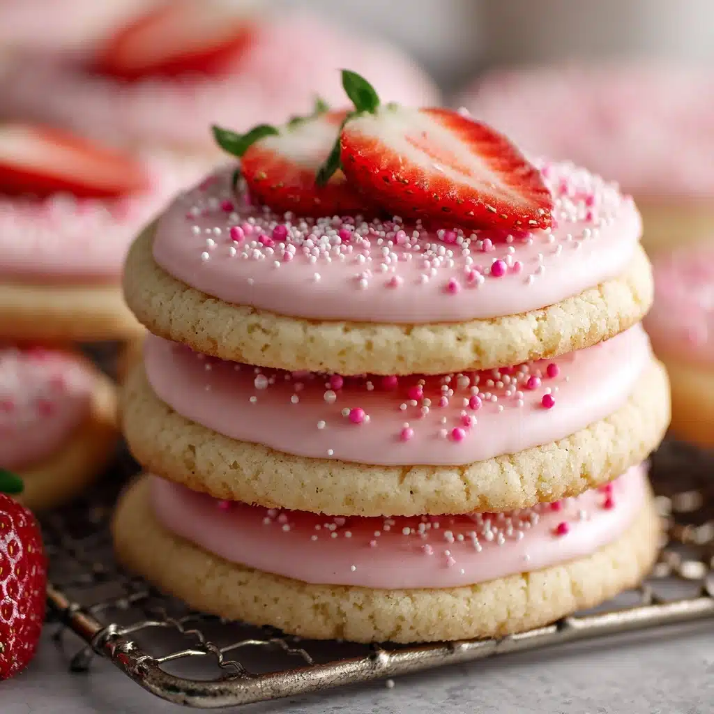 Double Strawberry Sugar Cookies Recipe - Recipe Image