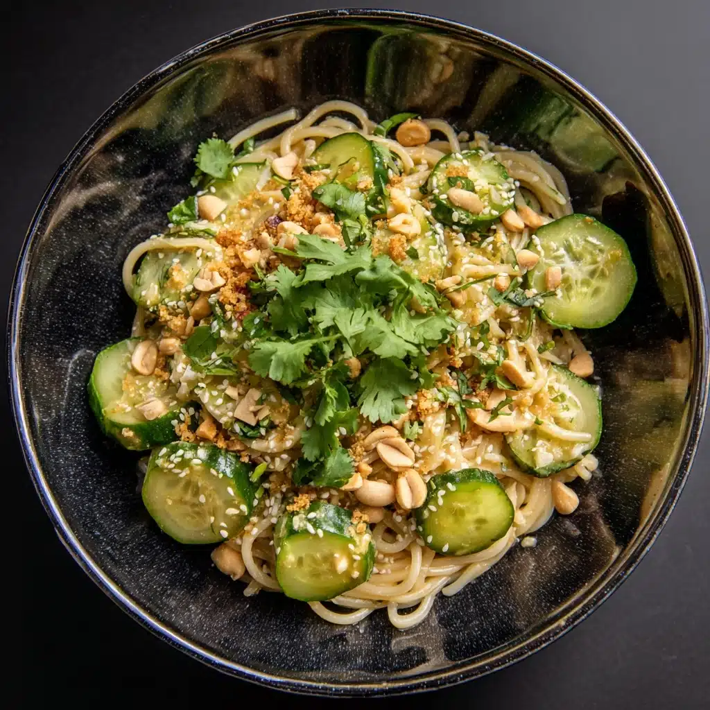 Spicy Peanut Noodles with Cucumber Recipe
