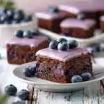 Glazed Blueberry Brownies Recipe