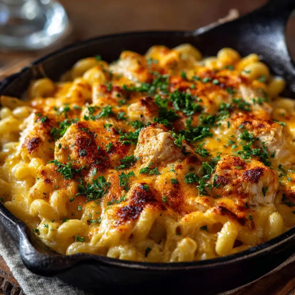 One Pot White Chicken Chili Mac and Cheese Recipe