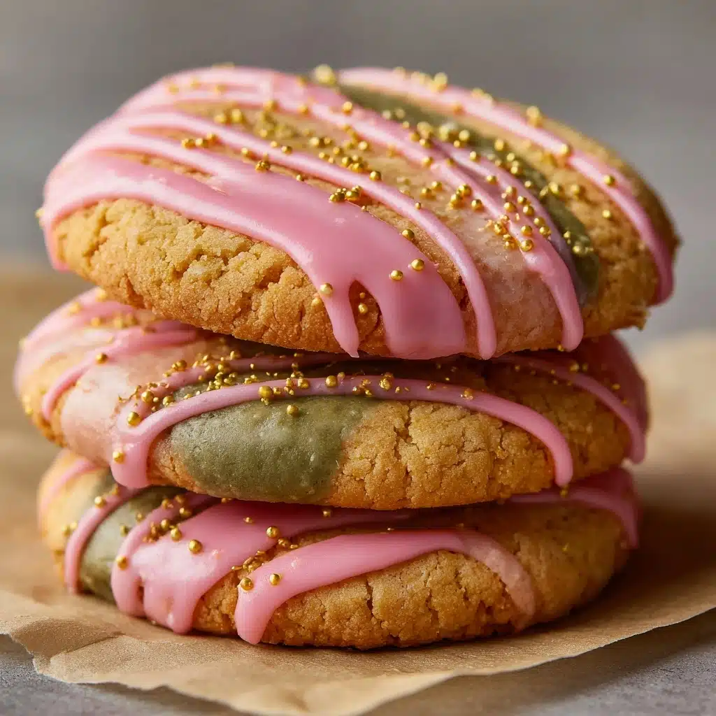 Marble Matcha Strawberry Cookies Recipe
