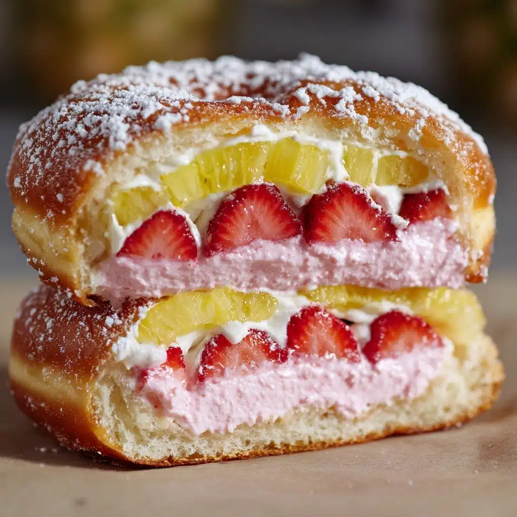 Strawberry and Cream Cheese Pineapple Bun Recipe