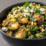 Mexican Street Corn Brussels Sprouts Recipe