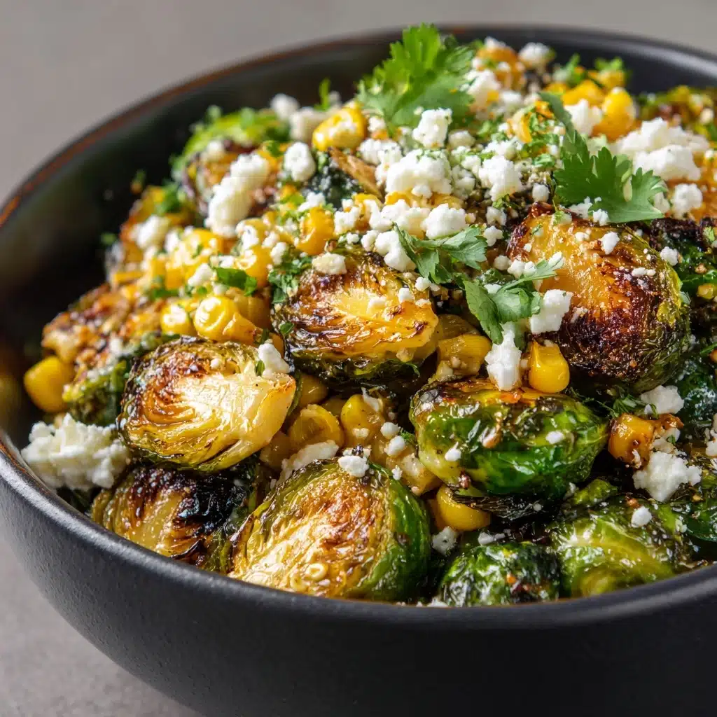 Mexican Street Corn Brussels Sprouts Recipe