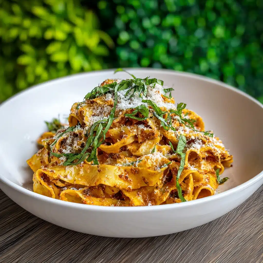ic & Almond Pesto with Fresh Tagliatelle Recipe - Recipe Image