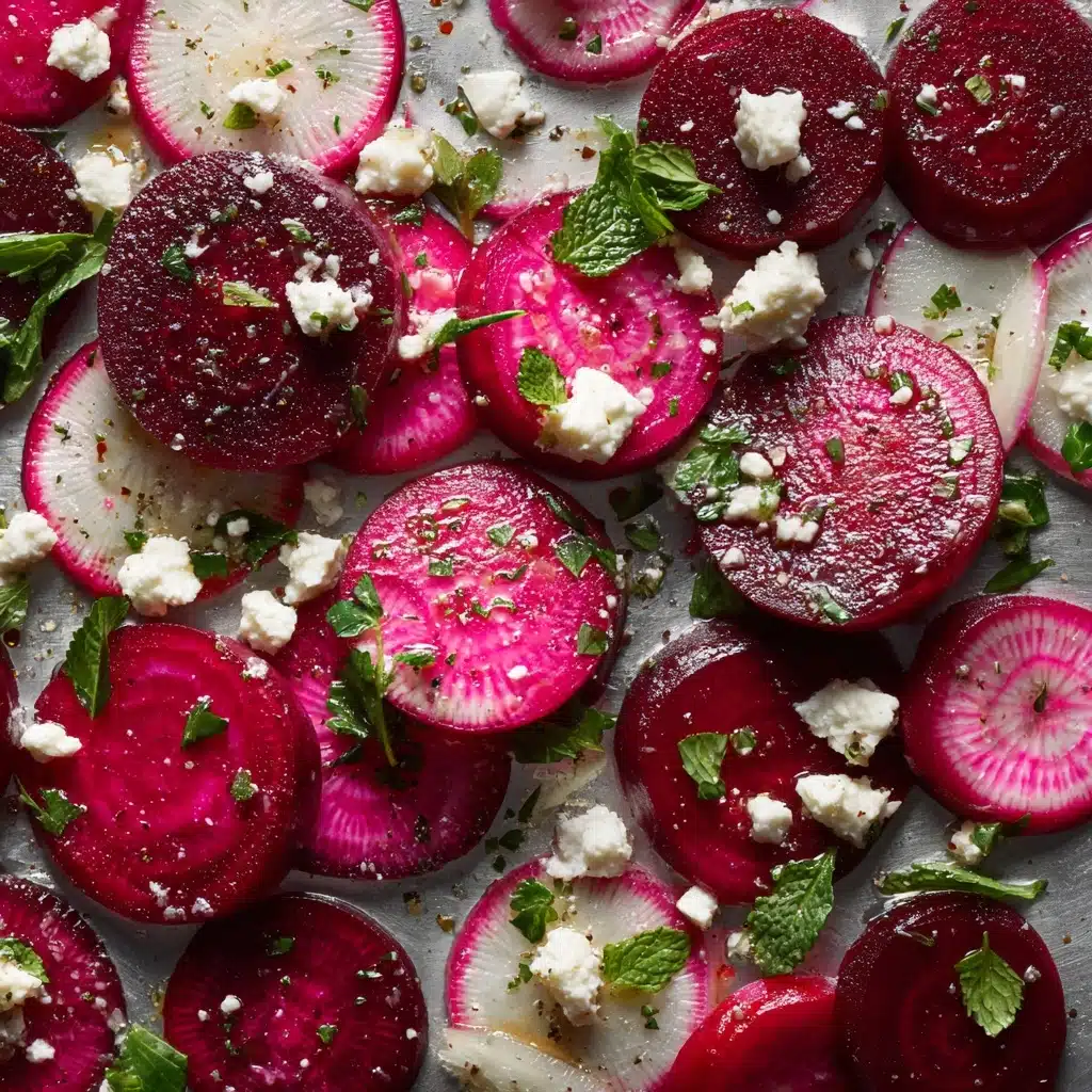 Roasted Beets and Radishes with Goat Cheese Recipe - Recipe Image