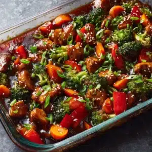 Teriyaki Chicken & Stir Fry Casserole Recipe
