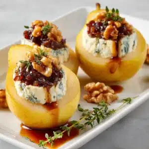 Elegant Blue Cheese Stuffed Pears Recipe