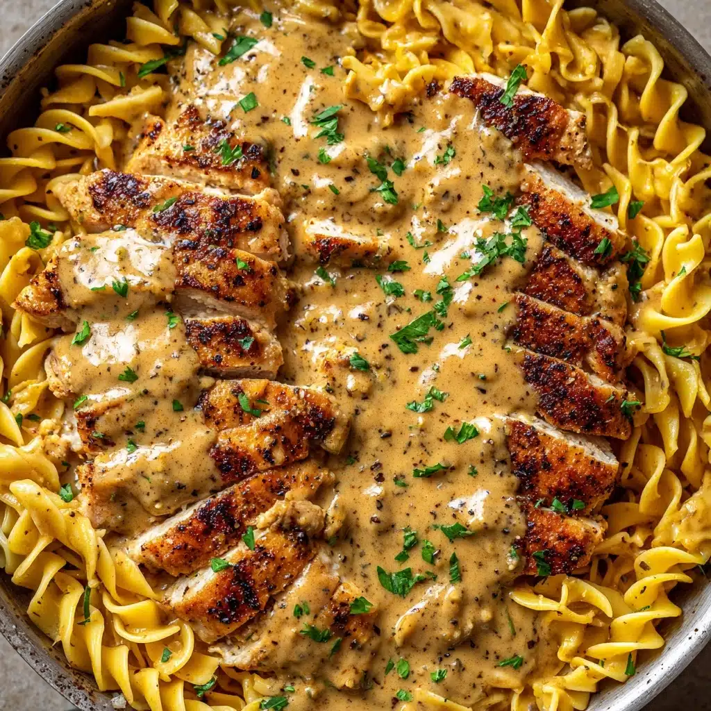 One-Pan Chicken with Buttered Noodles Recipe - Recipe Image