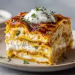 Buffalo Chicken Lasagna with a Ranch Twist Recipe