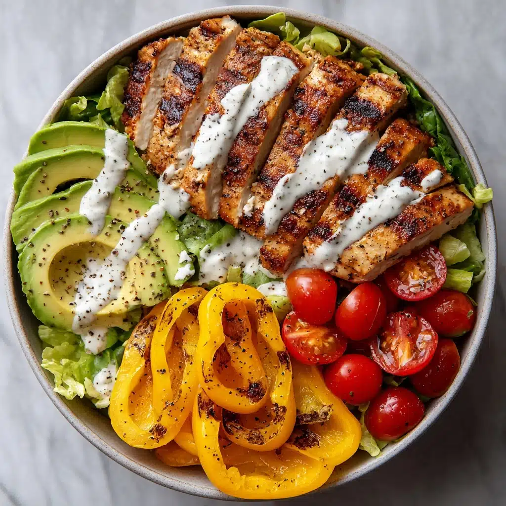 Grilled Chicken & Avocado Salad Bowl Recipe - Recipe Image