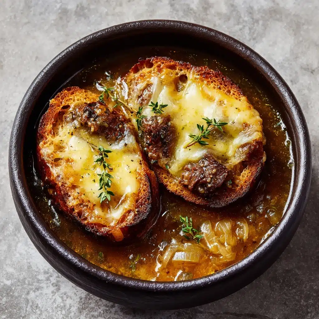 French Onion Short Rib Soup with Gruyère Toast Recipe