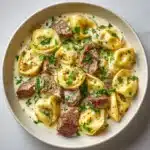 Beef Tortellini Alfredo Recipe