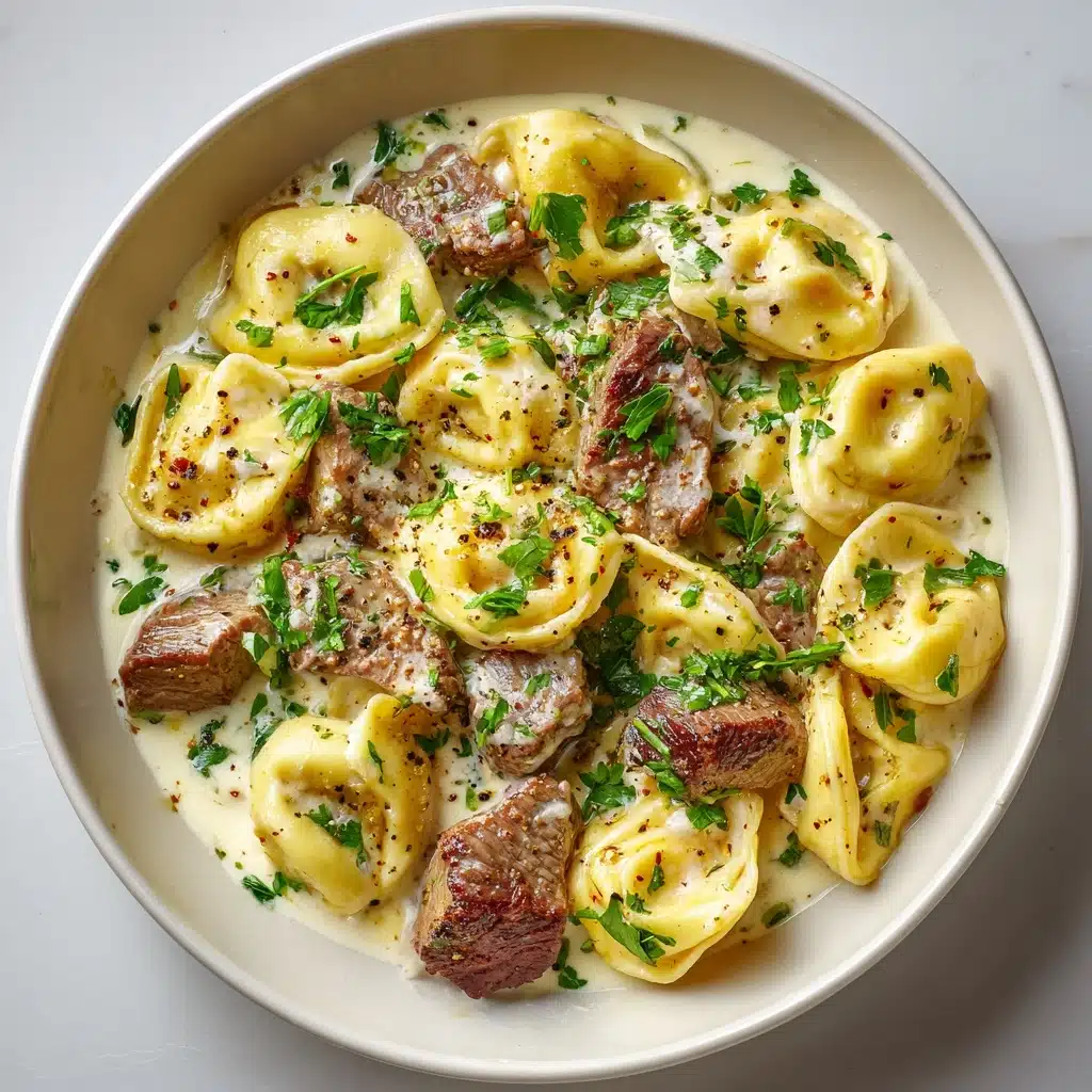 Beef Tortellini Alfredo Recipe