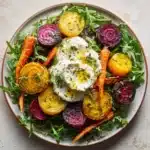Grilled Sweet Potato & Burrata Salad with Cranberry Pepita Pesto Recipe