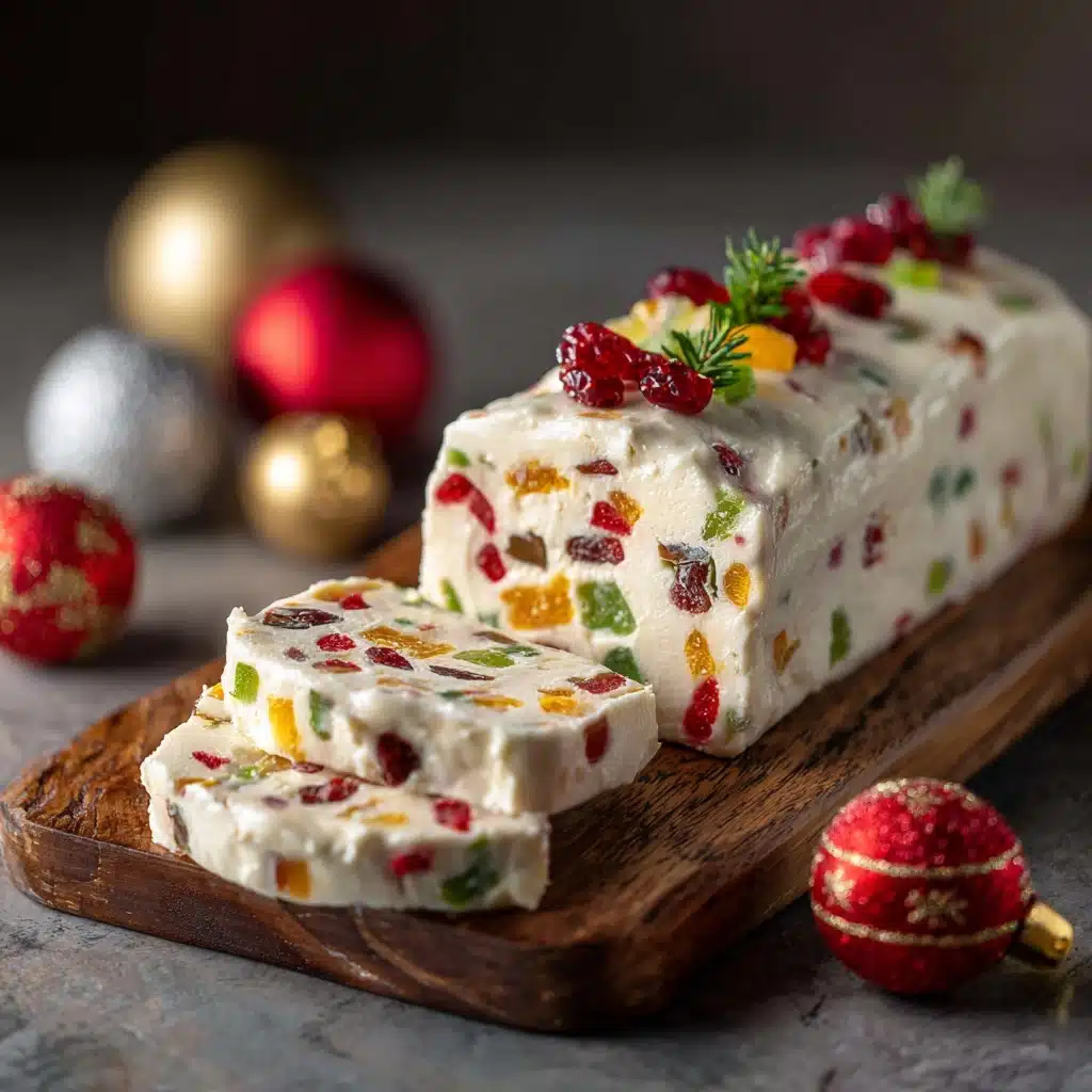 Festive Holiday Antipasto Cream Cheese Log Recipe - Recipe Image