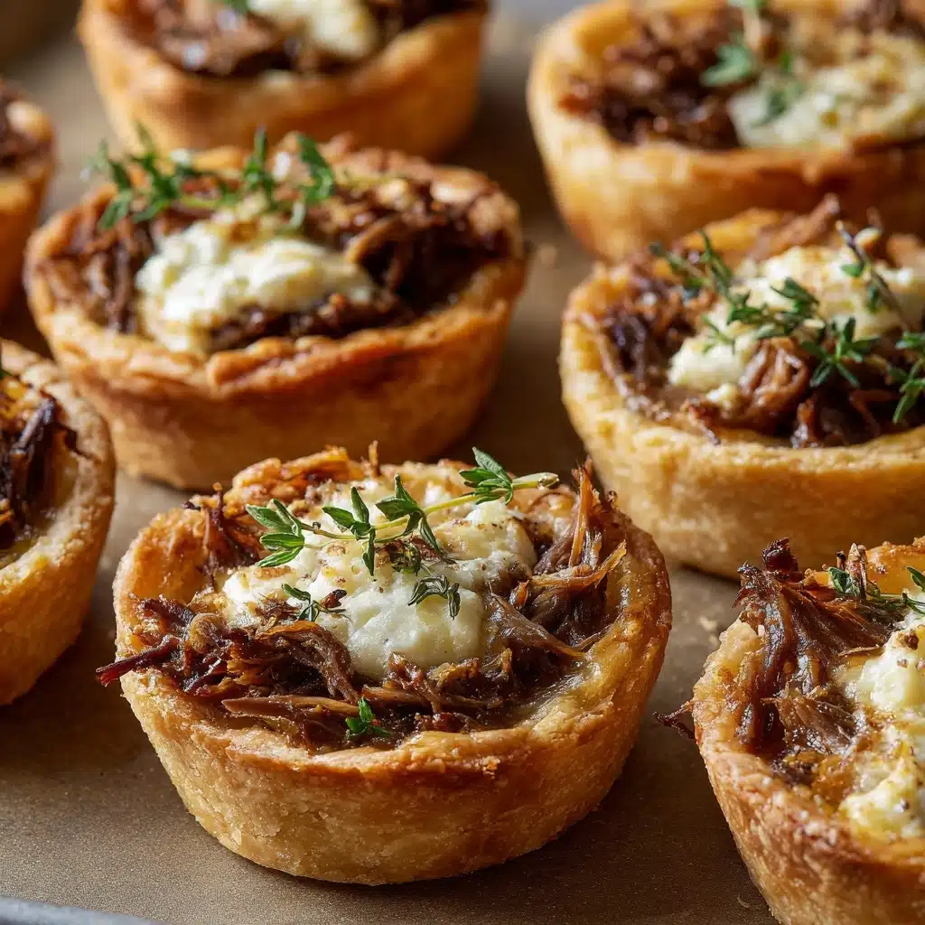 Mini Roasted Beef and Gruyère Savory Tarts Recipe