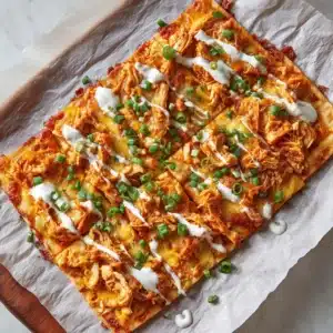 Buffalo Chicken Flatbread Delight Recipe