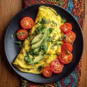Avocado and Tomato Omelette Recipe