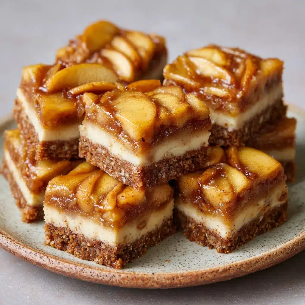 Brown Butter Apple Blondies with Cinnamon Maple Glaze Recipe - Recipe Image