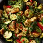One Pot Chicken and Vegetables Skillet Recipe