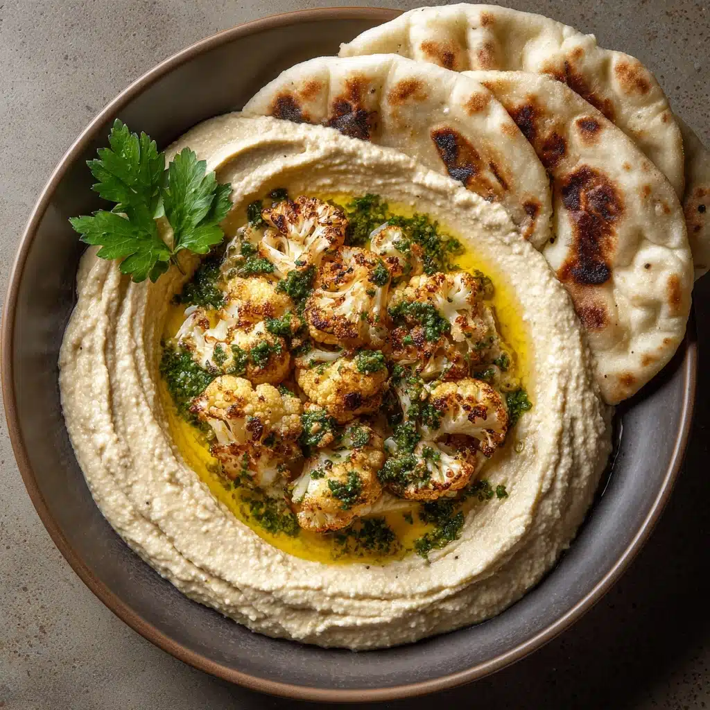 Crispy Roasted Cauliflower Hummus Recipe