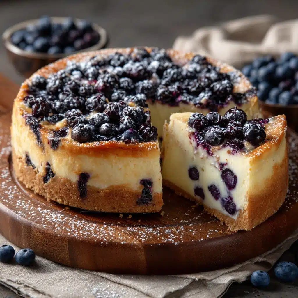 Simple Blueberry Basque Cheesecake Recipe