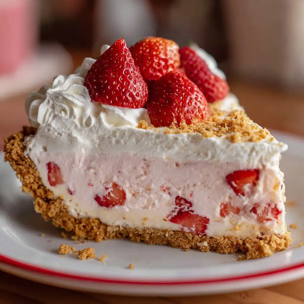 No-Bake Strawberry Crunch Cheesecake Recipe - Recipe Image