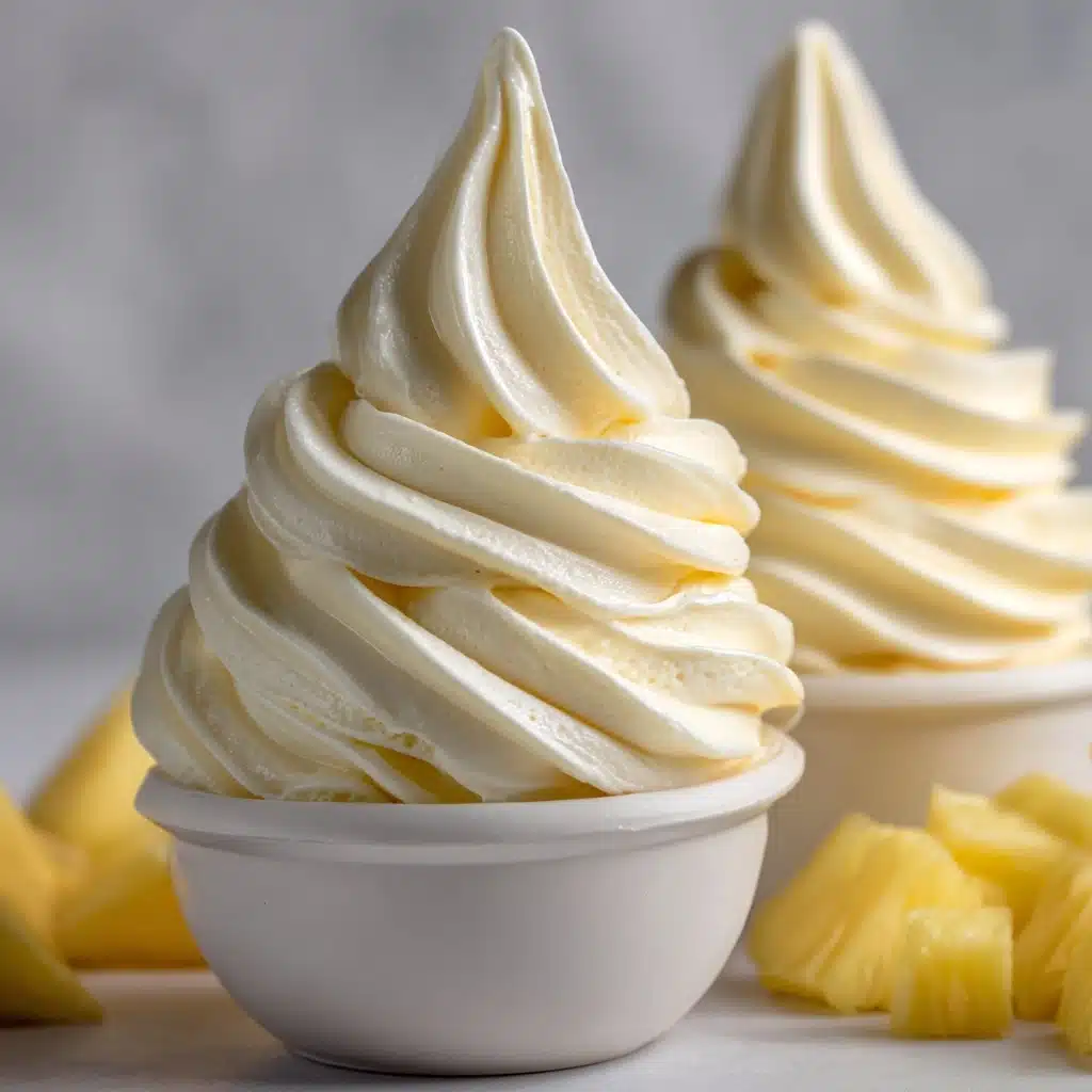 Homemade Pineapple Soft Serve Ice Cream Recipe - Recipe Image