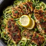 Lemon Garlic Chicken Zoodles Recipe