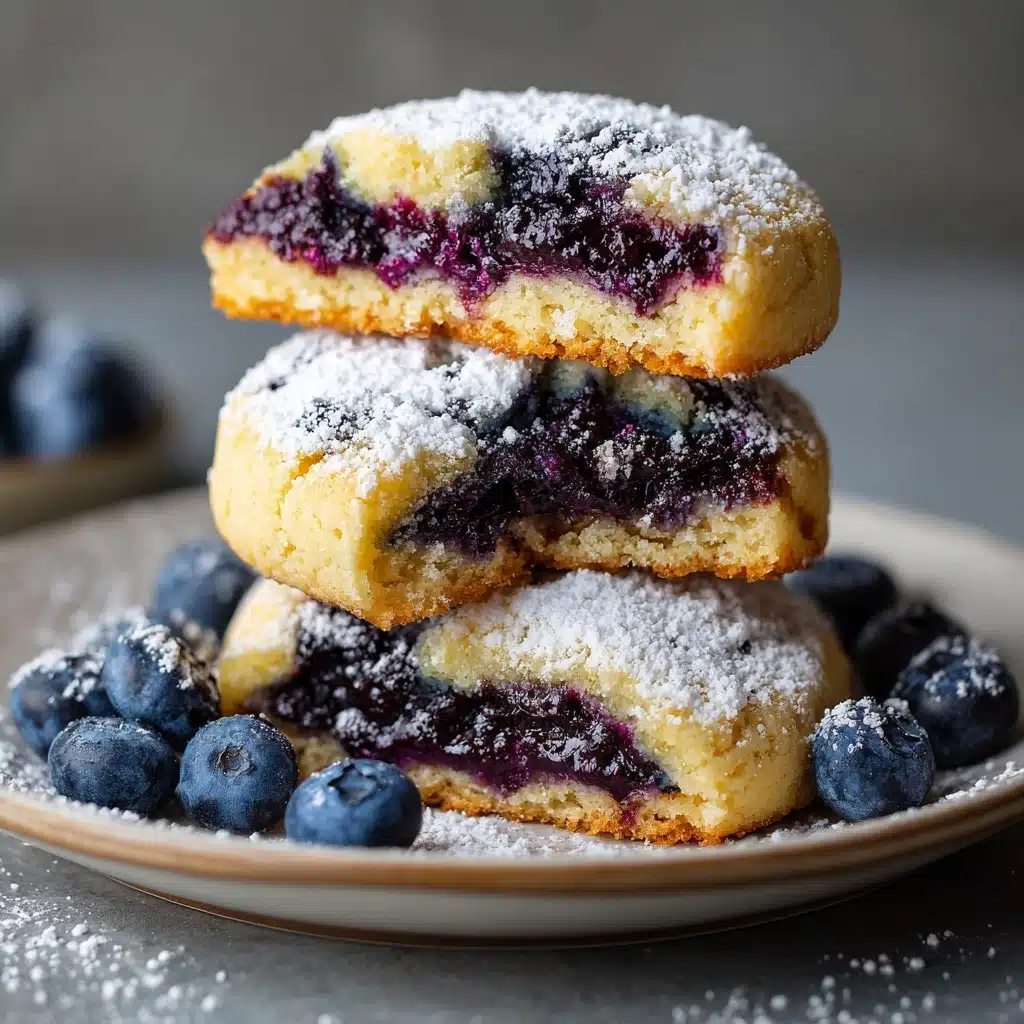 Blueberry Crinkle Cookies Recipe
