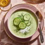 Cold Cucumber Soup with Yogurt and Dill Recipe