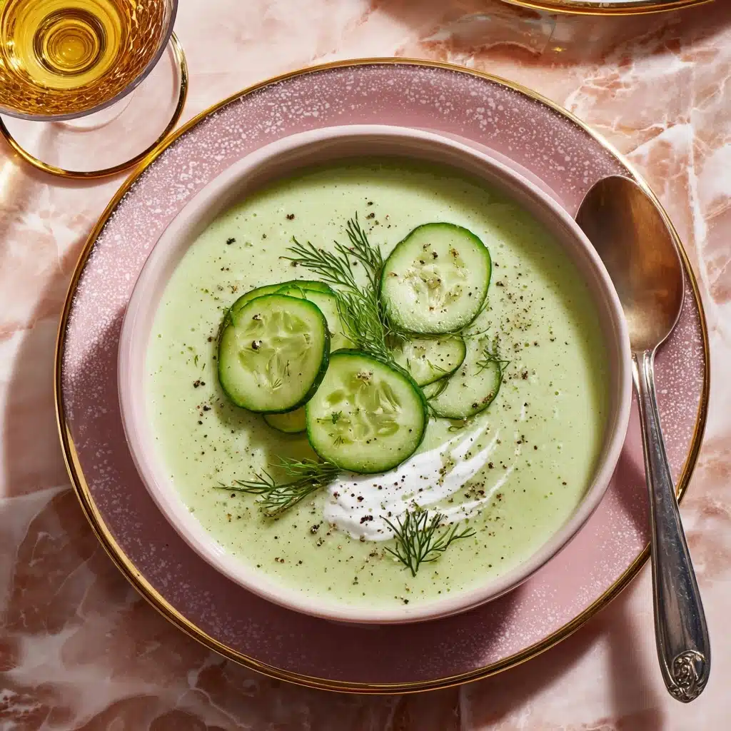 Cold Cucumber Soup with Yogurt and Dill Recipe