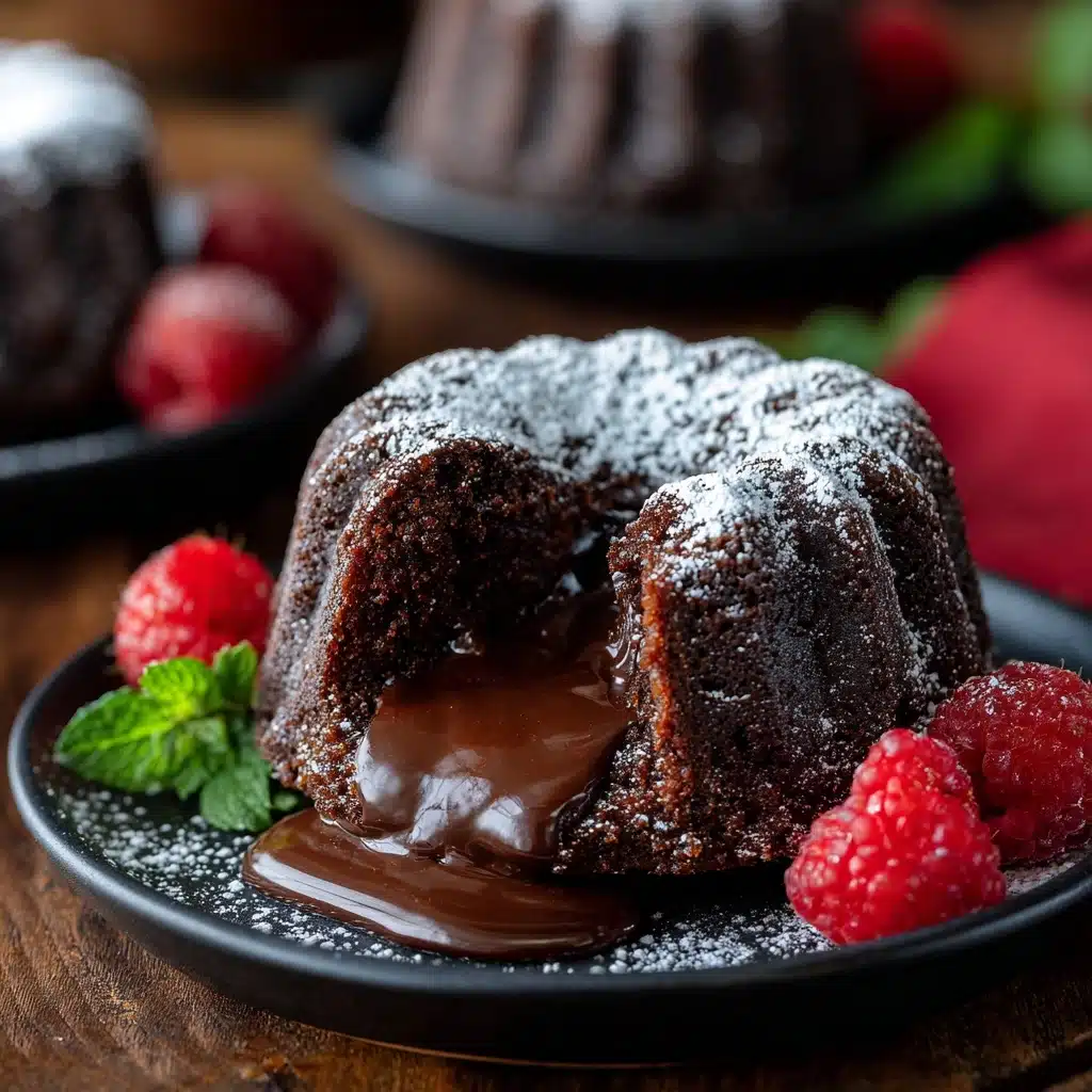 Mini Chocolate Lava Bundt Cakes Recipe - Recipe Image