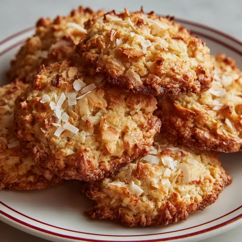 ** Chewy Coconut Cookies Recipe - Recipe Image