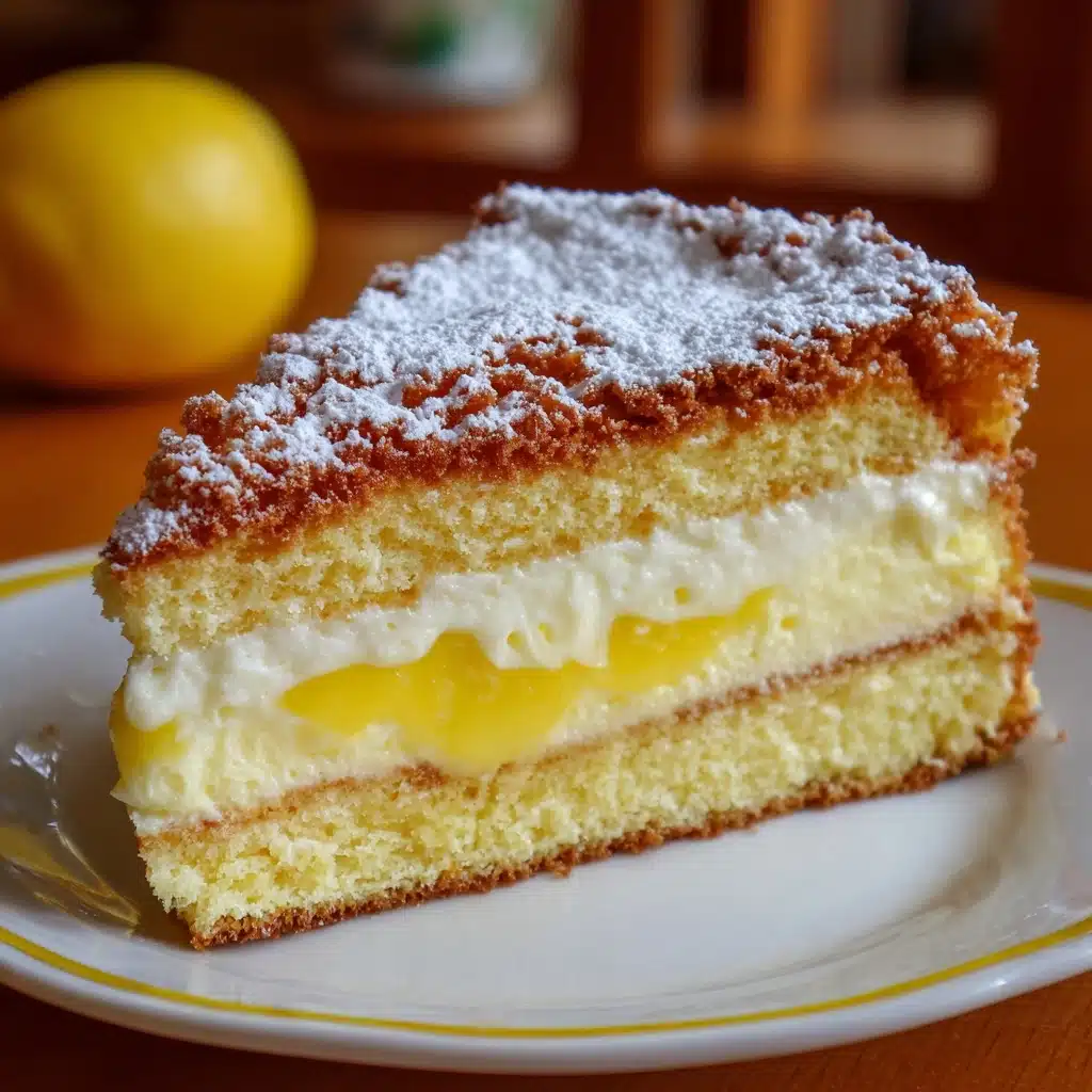 ** Lemon Cream Cheese Dump Cake Recipe - Recipe Image