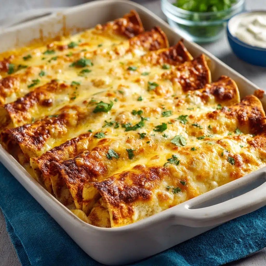Creamy White Chicken Enchiladas Recipe - Recipe Image