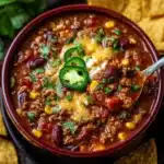 Cheesy Enchilada Chili Recipe