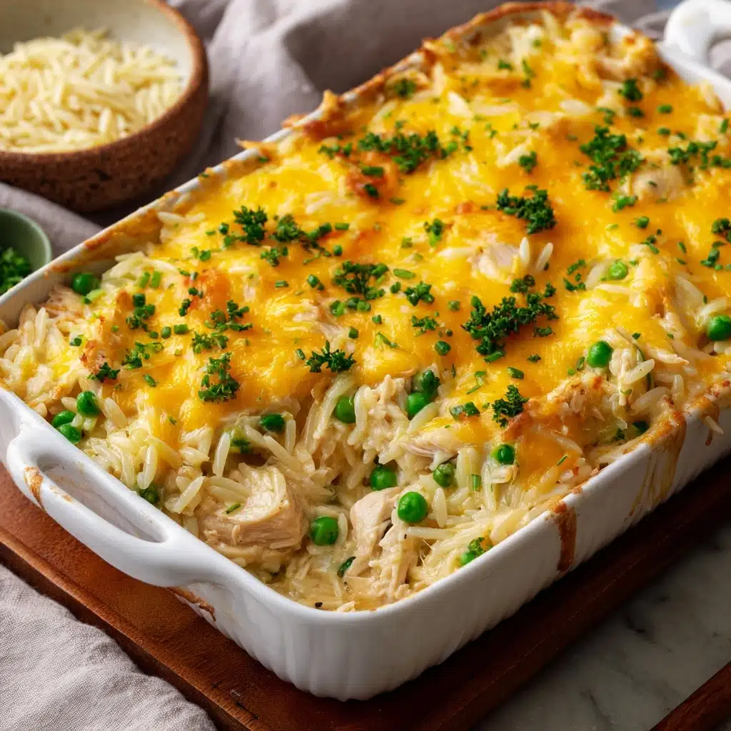 Cheesy Chicken and Rice Casserole Recipe - Recipe Image