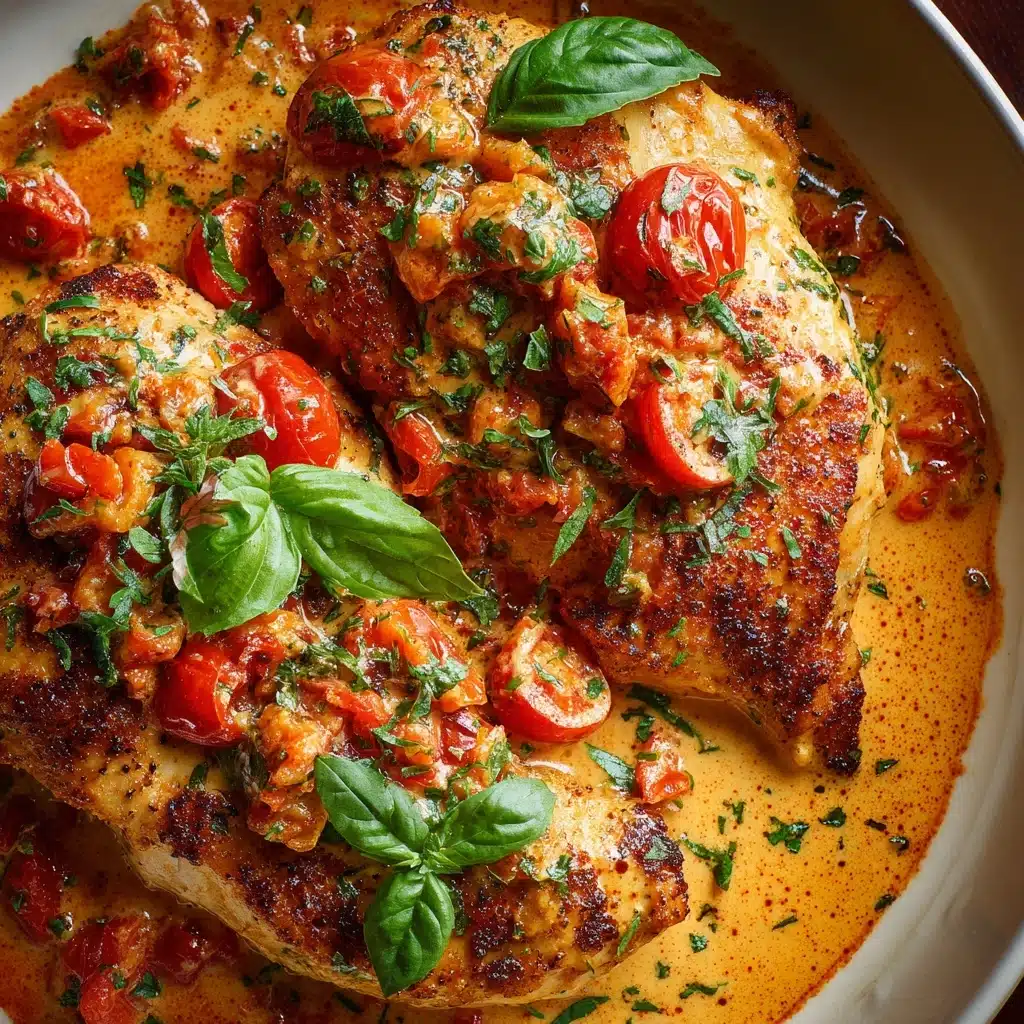 Slow Cooker Creamy Tomato Basil Chicken Recipe