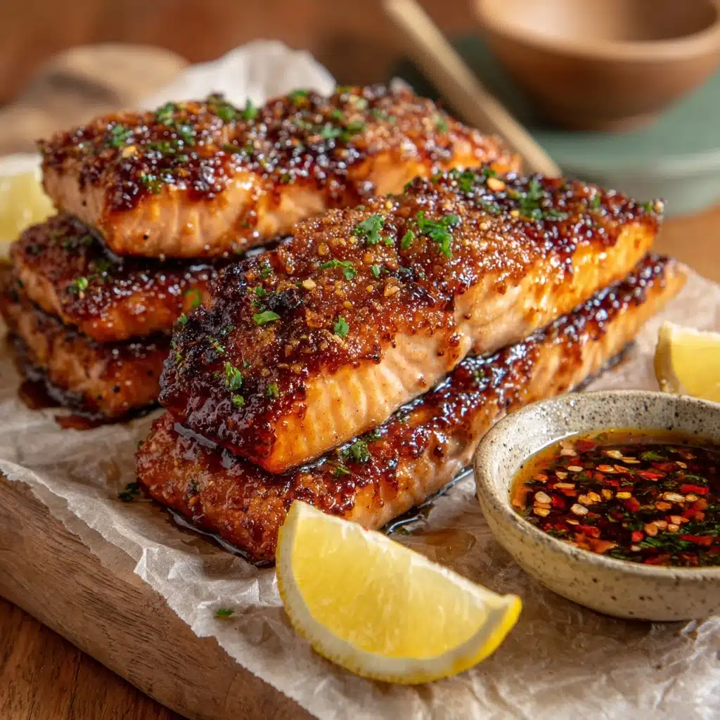 Crispy Hot Honey Salmon Tenders Recipe - Recipe Image