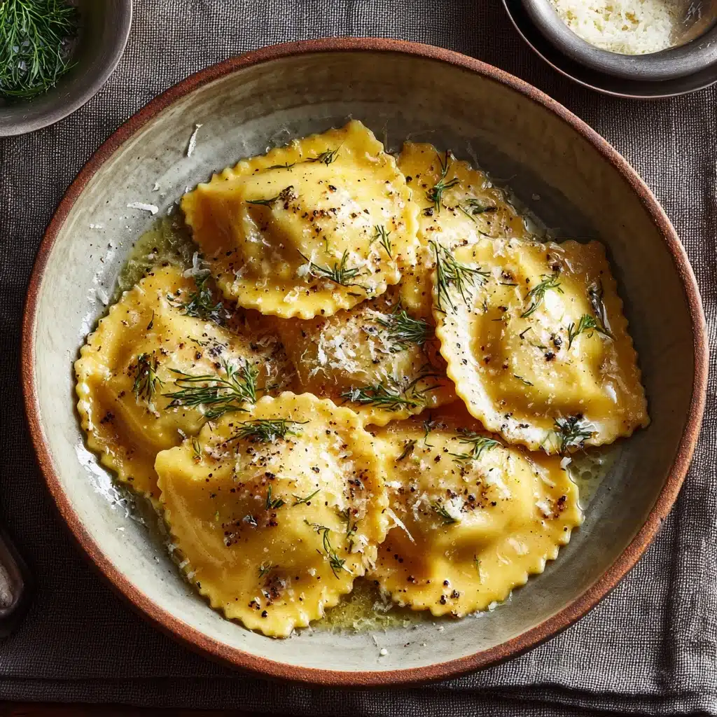 Ravioli With Pears & Cheese in Cacio e Pepe Sauce Recipe