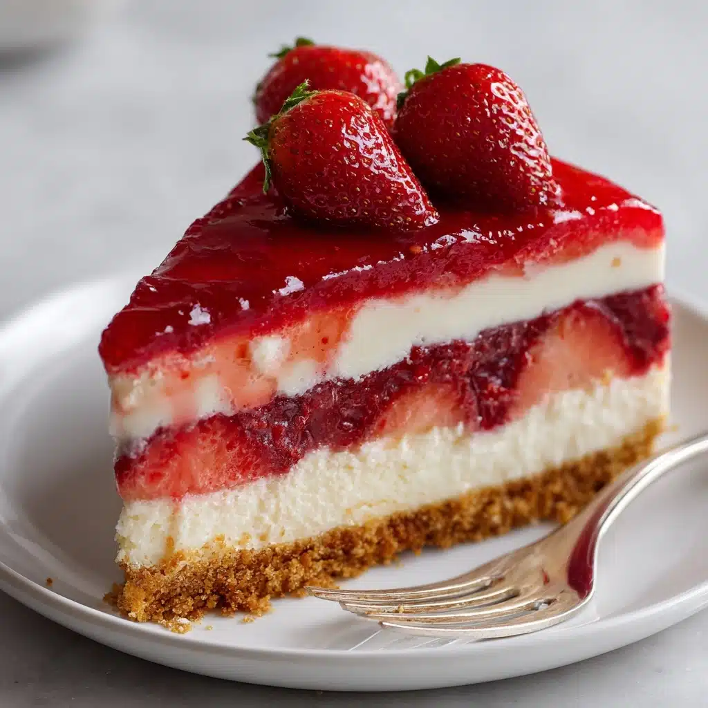 Creamy Strawberry Cheesecake Recipe - Recipe Image