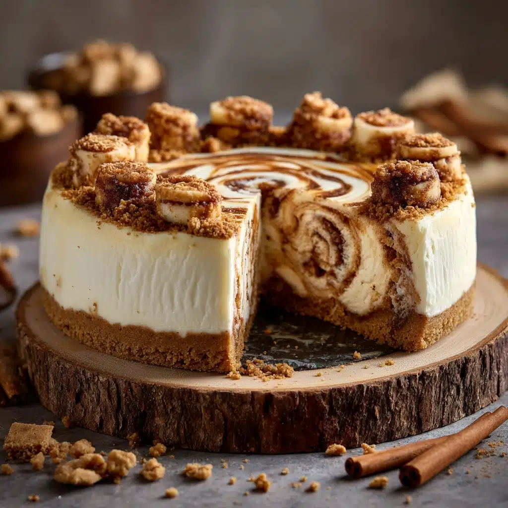 Decadent Cinnamon Roll Cheesecake Recipe - Recipe Image