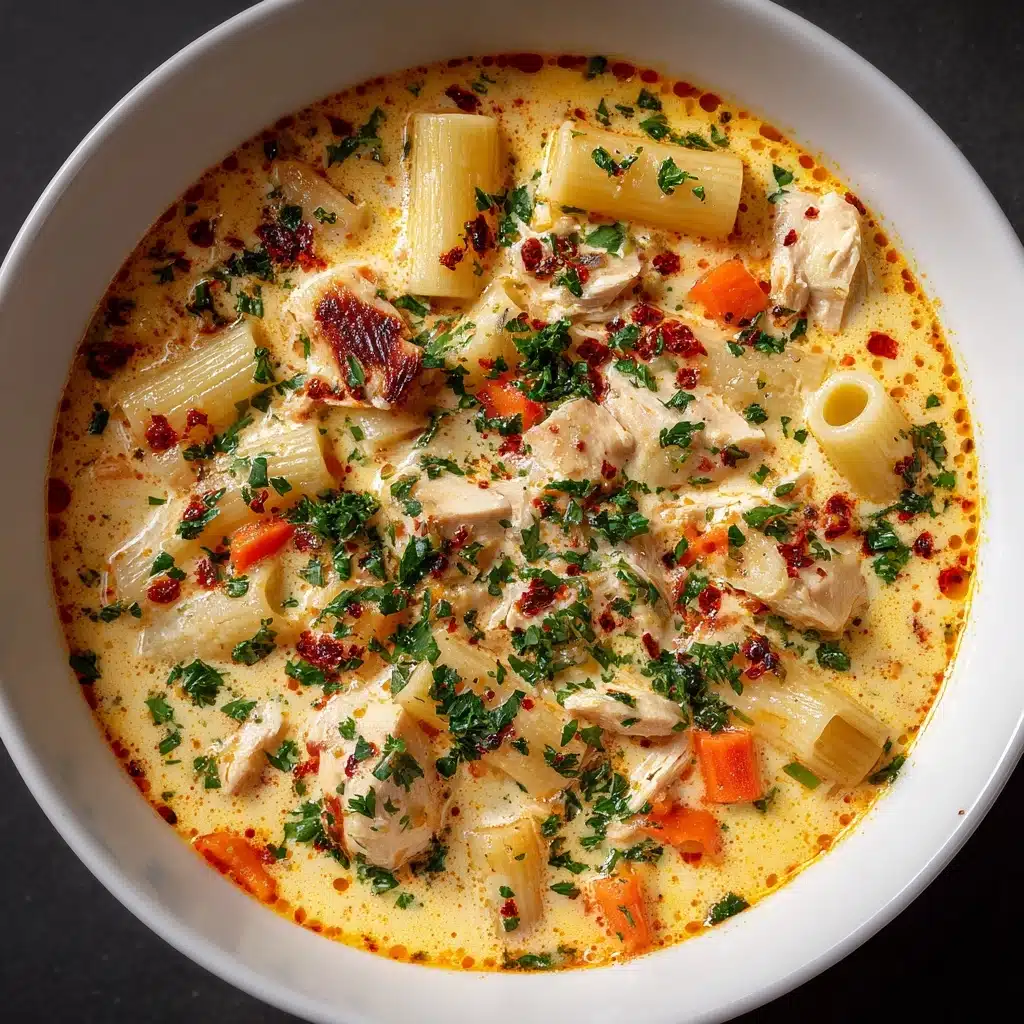 Creamy Cajun Chicken Pasta Soup Recipe - Recipe Image