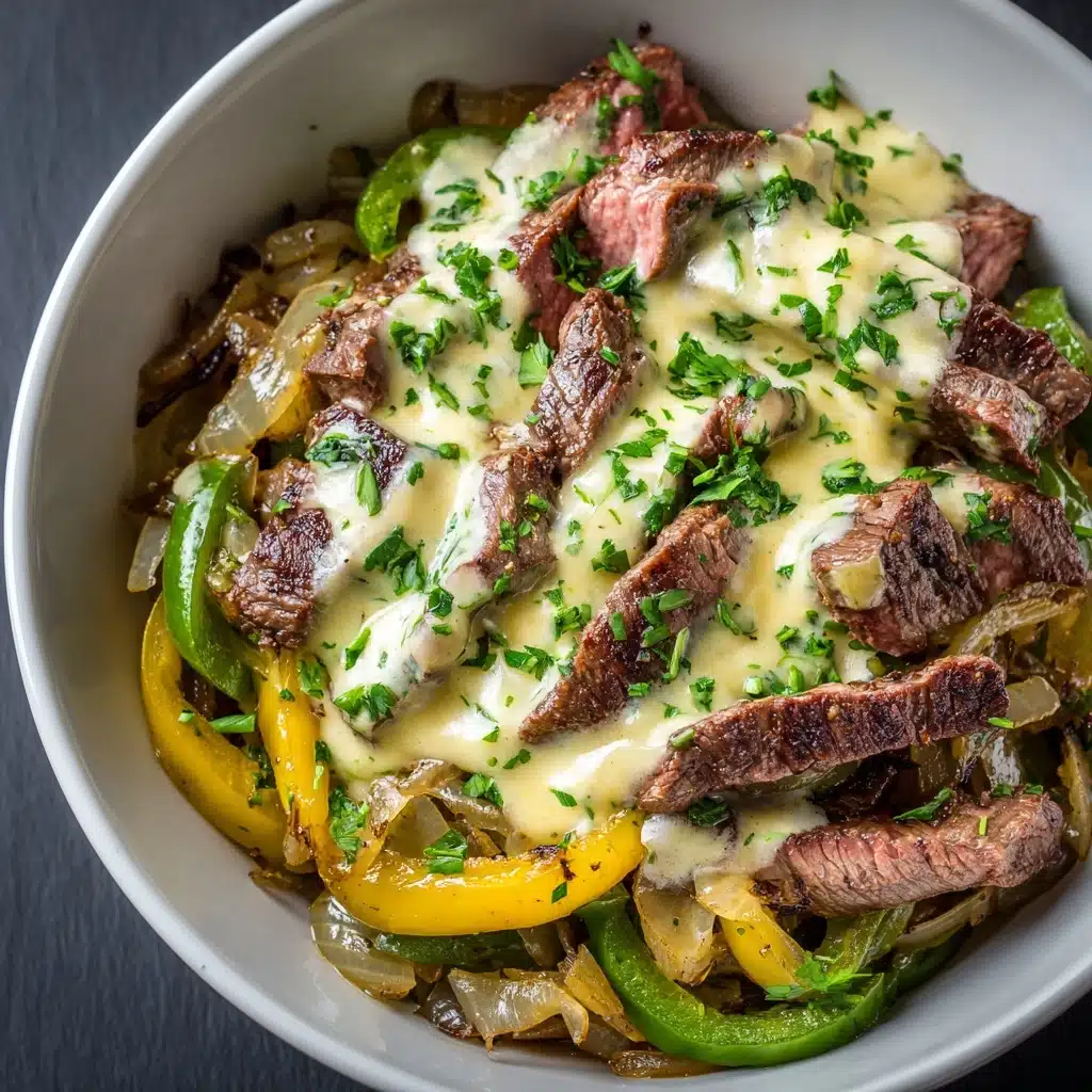 Philly Cheesesteak In A Bowl Recipe - Recipe Image